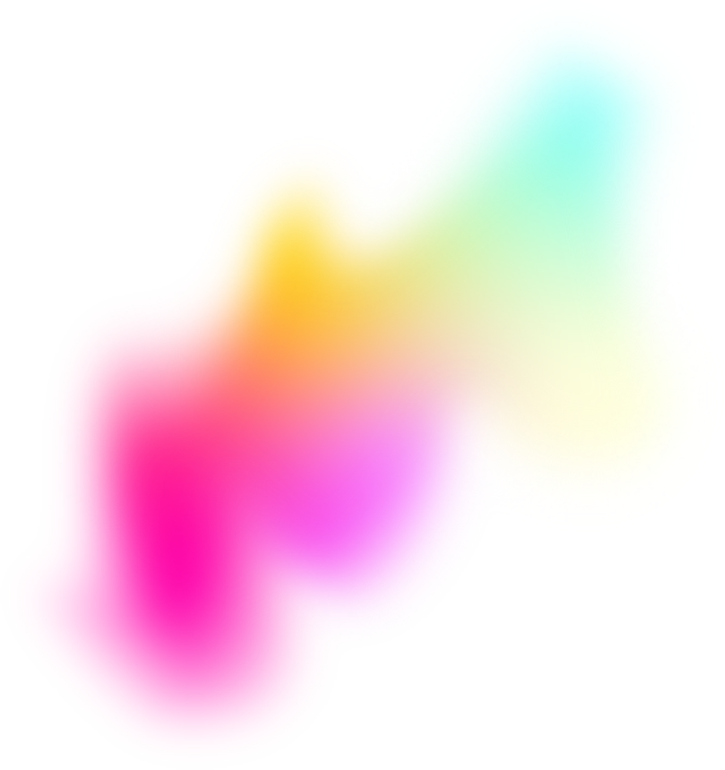 Colorful Glowy Gradient Abstract Blob